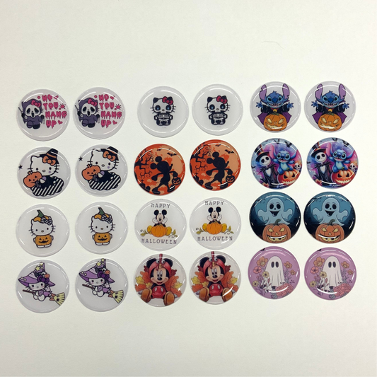 Halloween Cartoon Resin Cabs Gem Set, 12 Gems, Promotions Sundaylace Creations & Bling