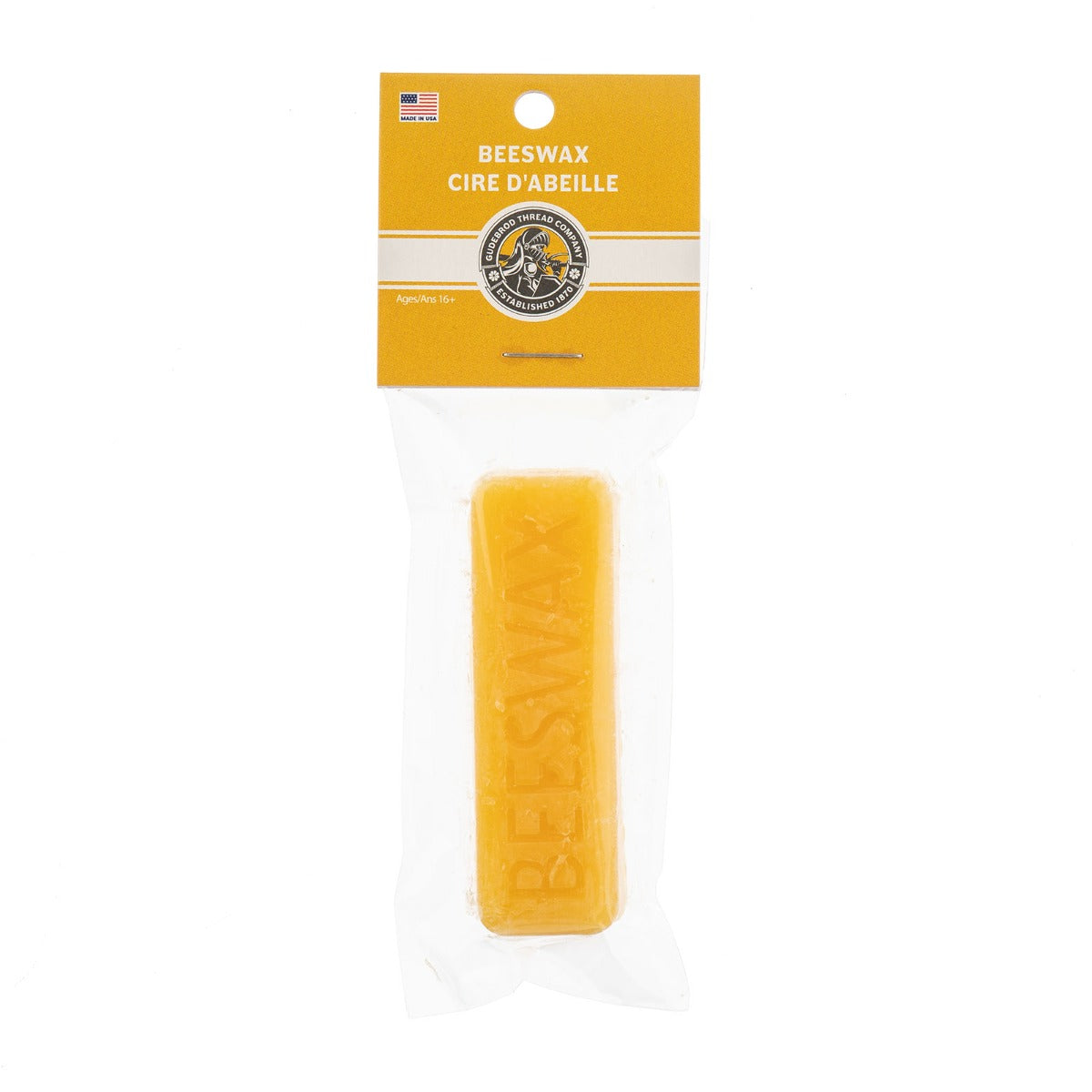 Gudebrod Beeswax Bar Yellow 1 oz, Beaders basics Thread