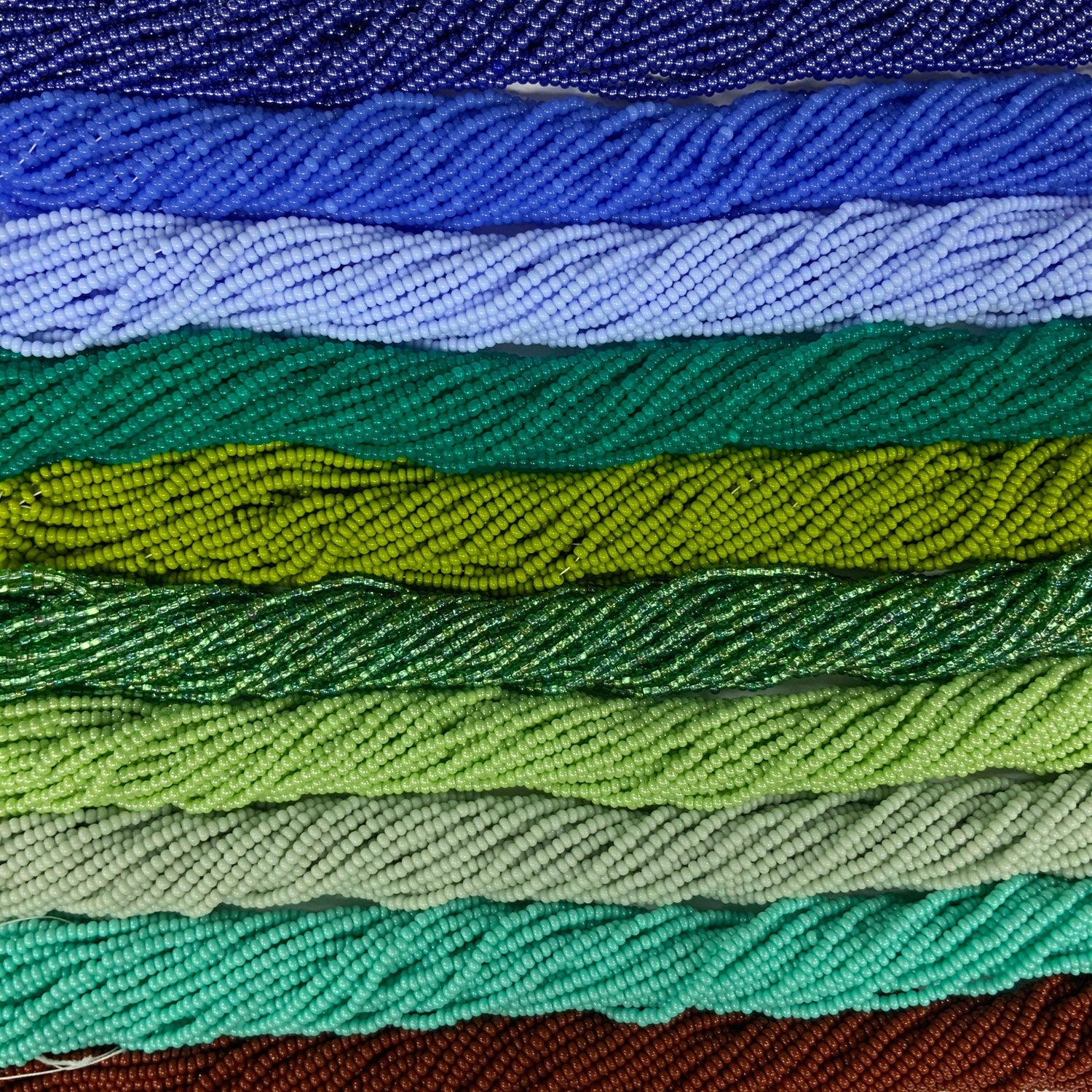 "Earth Day" 11/0 Seed beads bundle, 10 Hanks, Promotions 11/0 Preciosa Seed Beads