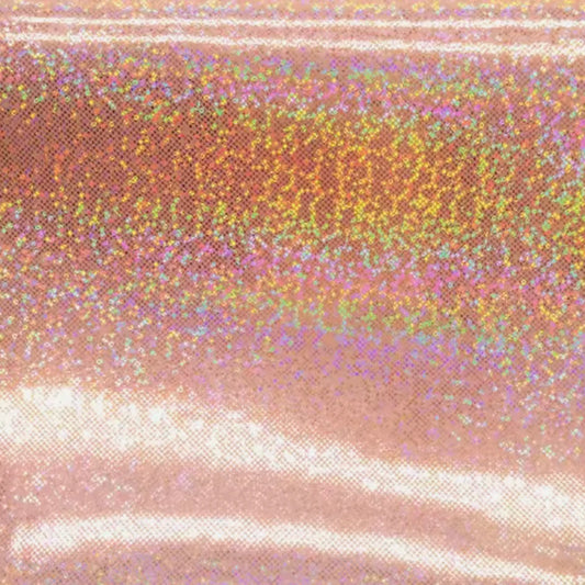 21*29cm Rose Gold Holographic Shimmer Sheets, Long Leatherette Sheets Leatherette