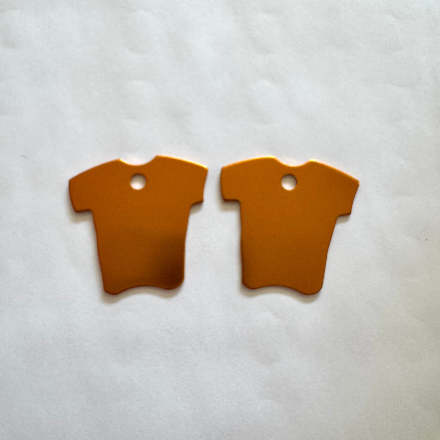 35x34mm Orange Shirt (Sold in Pair) Sundaylace Creations & Bling