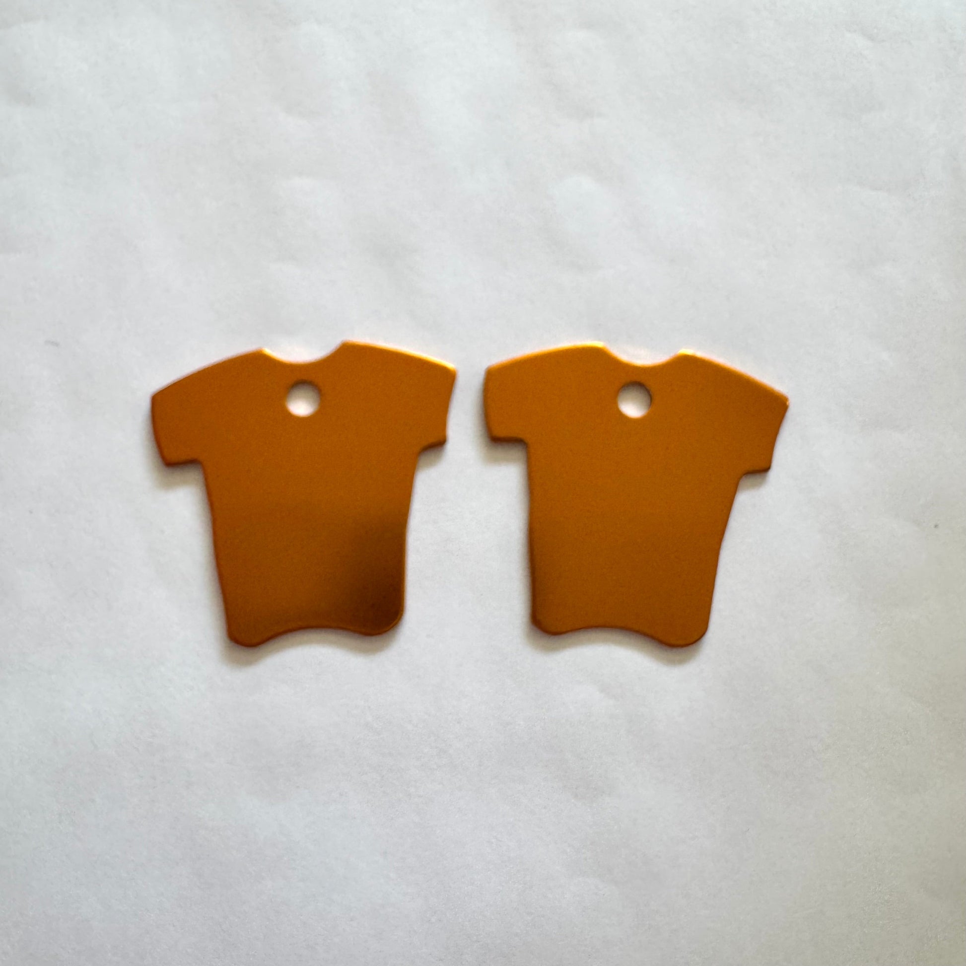 35x34mm Orange Shirt (Sold in Pair) Sundaylace Creations & Bling