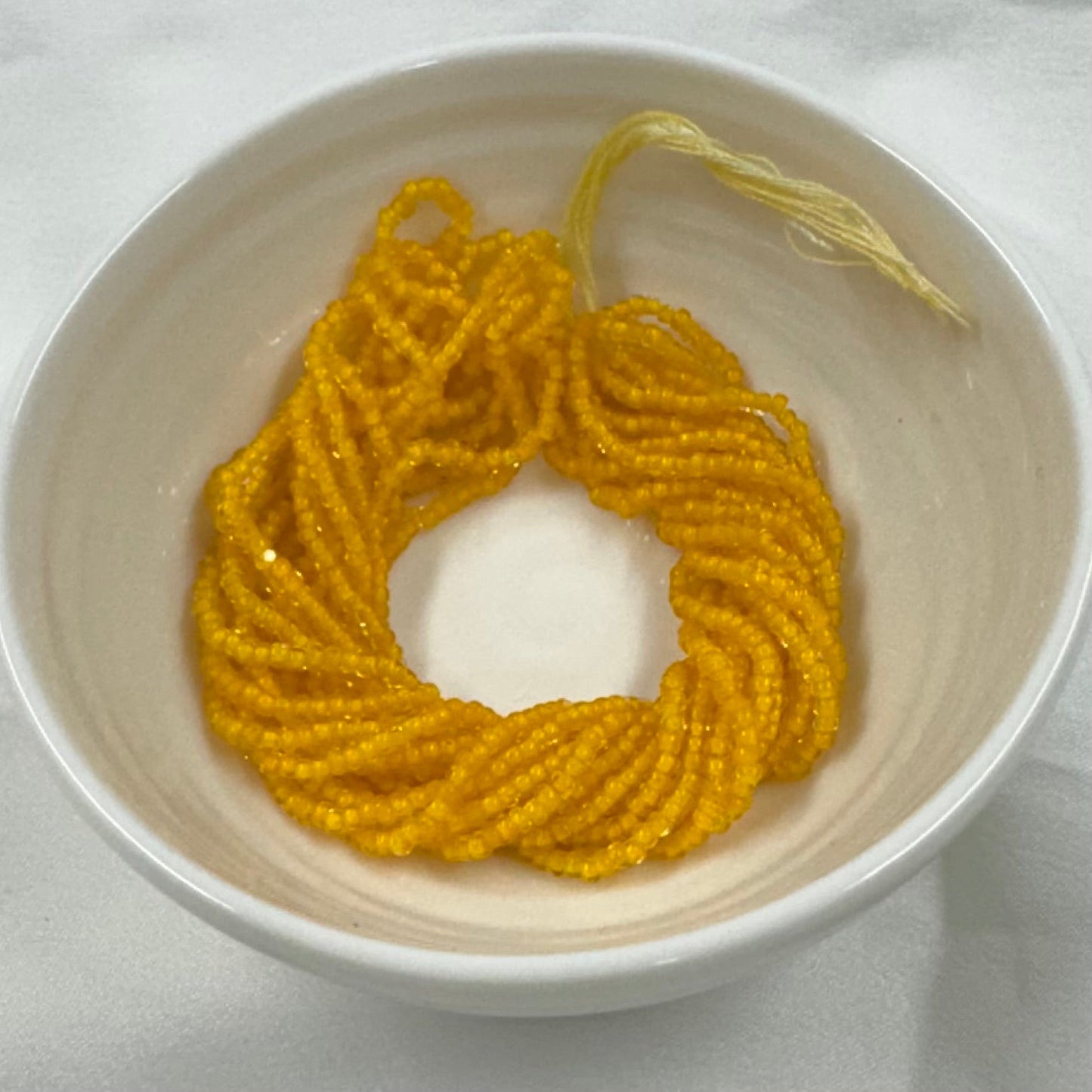11/0 Charlotte Cut Seed Bead- Colour Lined Neon Light Orange *10g Hank* Sundaylace Creations & Bling