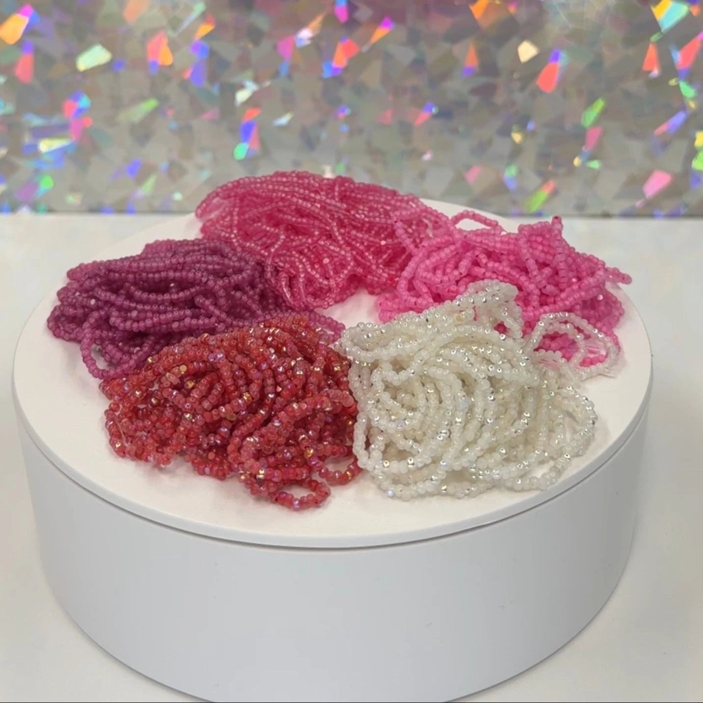 “Just A Girl” 7 x 11/0 Charlotte Cut Seed Beads (10g) Bundle, Promotions Sundaylace Creations & Bling