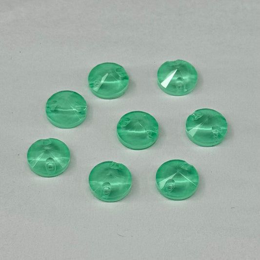 10mm Mocha Mint Green Rivoli shaped, Sew on, Strass Fancy Glass Gems (Sold in Pair) Fancy Glass Gems
