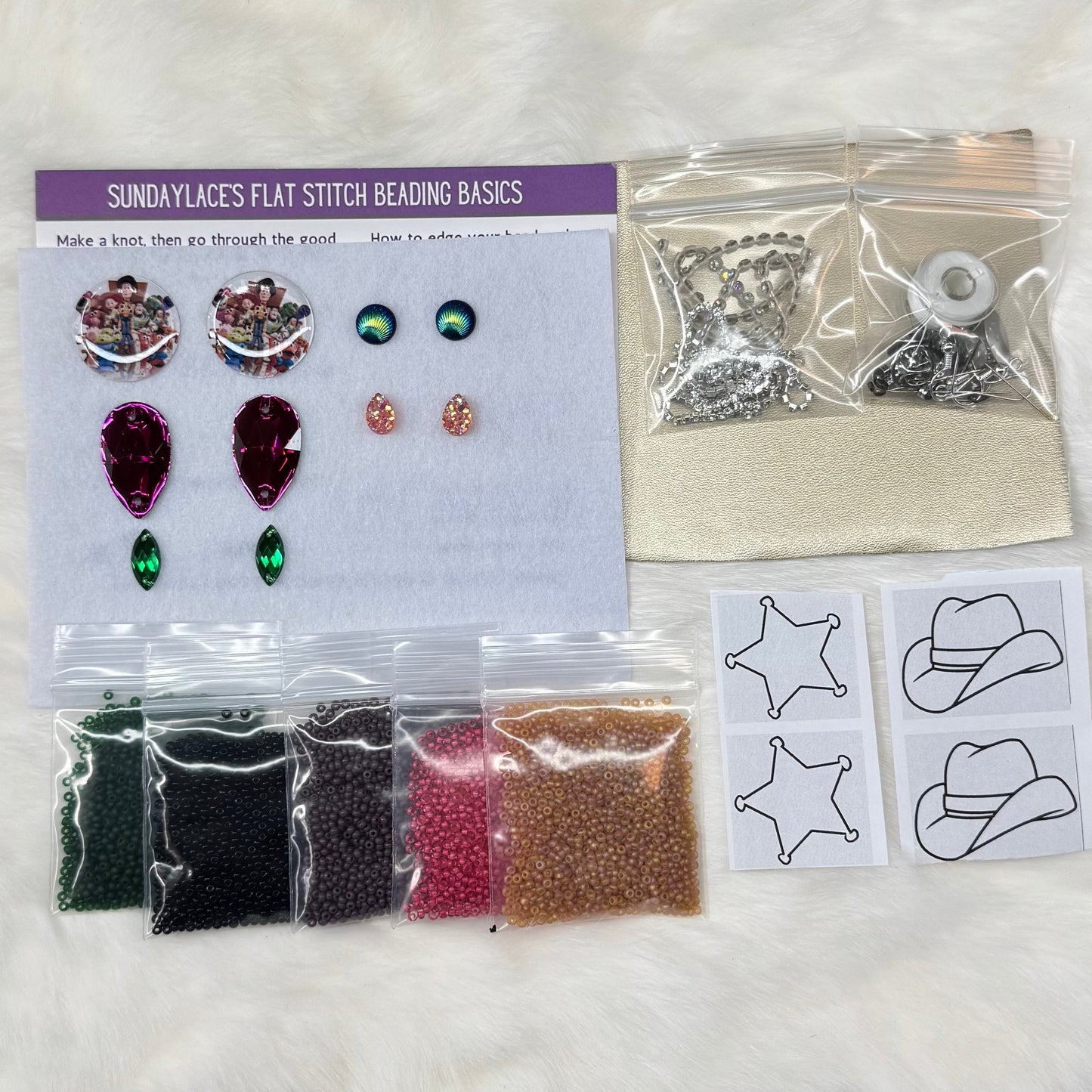 "Western Sheriff"  New Beader Starter, Custom Cab, Promotions Sundaylace Creations & Bling