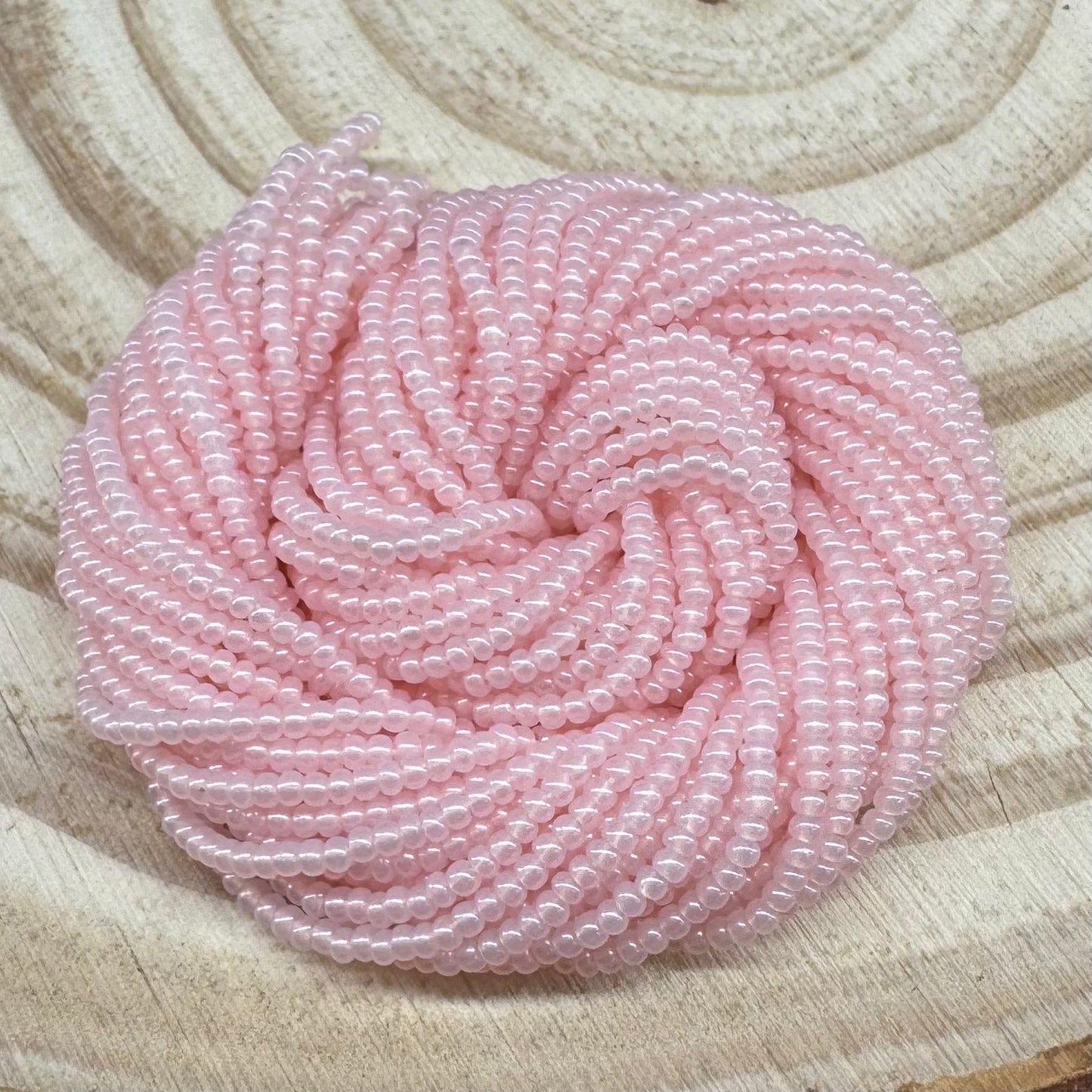 11/0 Soft Pink Opal Pearl Preciosa Seed Beads *Limited time Hank 2023* 11/0 Preciosa Seed Beads