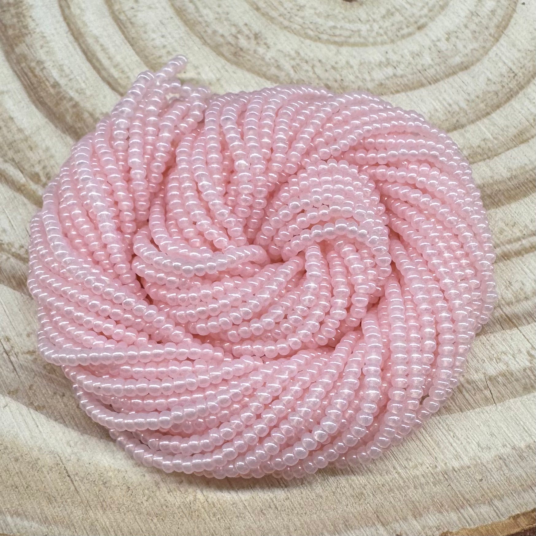11/0 Soft Pink Opal Pearl Preciosa Seed Beads *Limited time Hank 2023* 11/0 Preciosa Seed Beads