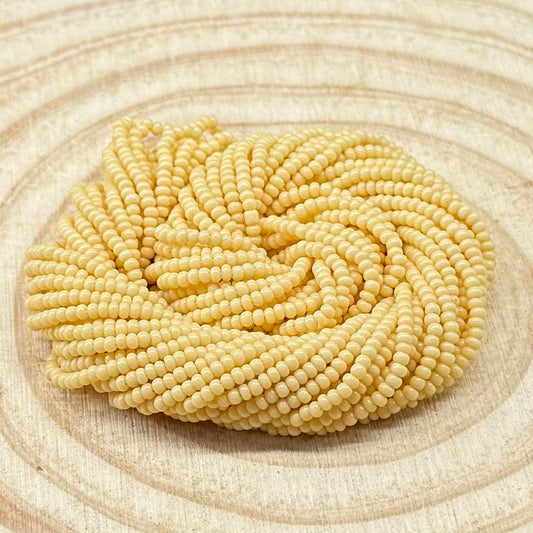 11/0 Tan-Beige Opaque, Preciosa Seed Bead *Hank 11/0 Preciosa Seed Beads