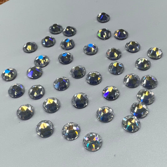 Flatback Hotfix Clear Glass Gem (Sold in Pair) Sundaylace Creations & Bling