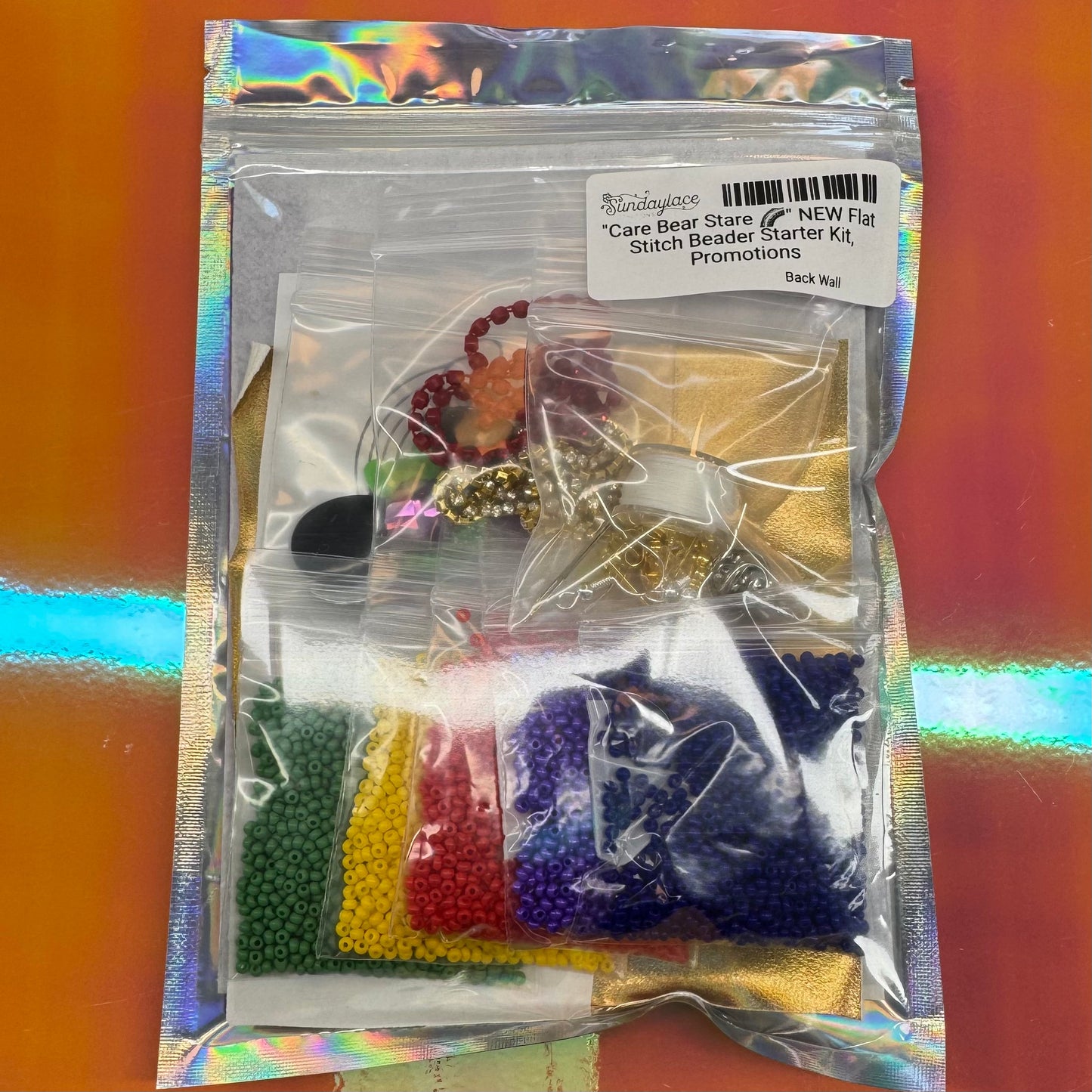 "Care Bear Stare 🌈" NEW Flat Stitch Beader Starter Kit, Promotions Sundaylace Creations