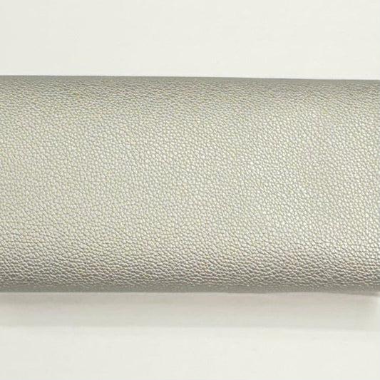 20*30cm Silver Leatherette, Leather Texture Finish, Thin Leatherette Sheet Leatherette