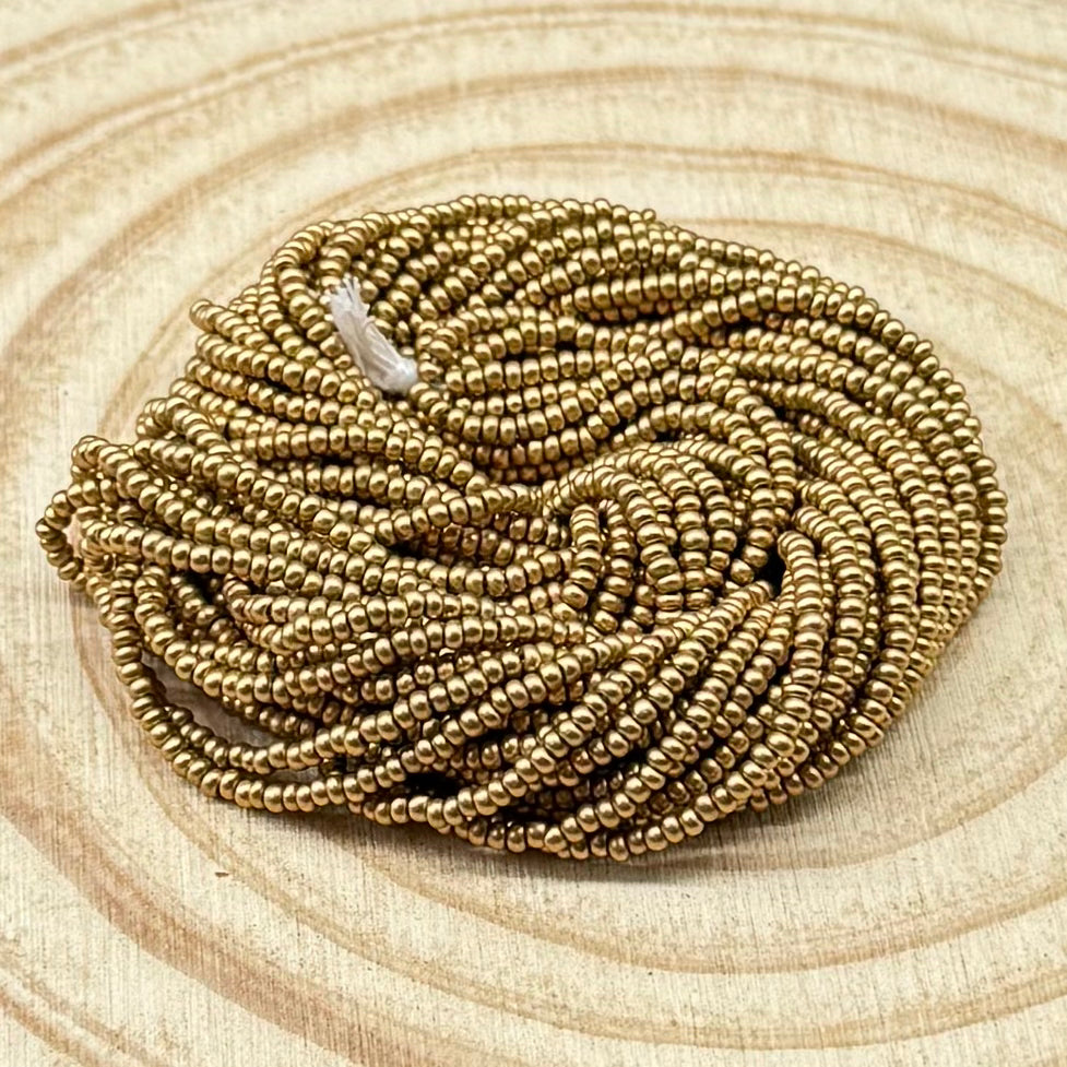 11/0 Silk Dark Copper, Preciosa Seed Bead *Hank 11/0 Preciosa Seed Beads