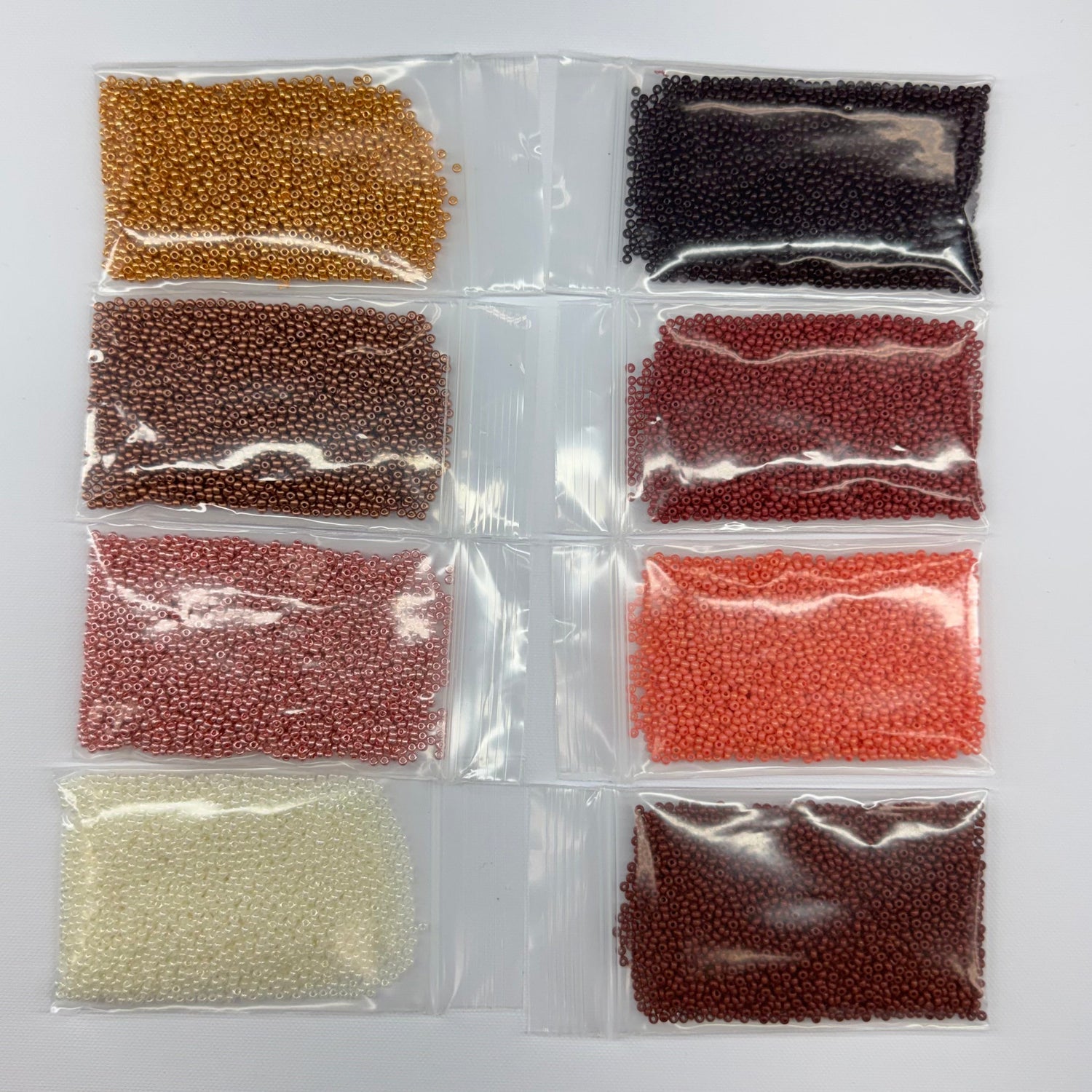 “Holiday Champagne” 11/0 Seed Beads x 8, Promotions Sundaylace Creations & Bling