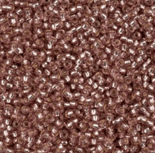 11/0 Brown SOLGEL Transparent Silver lined Preciosa Seed Bead (22g) *NEW* 11/0 Preciosa Seed Beads