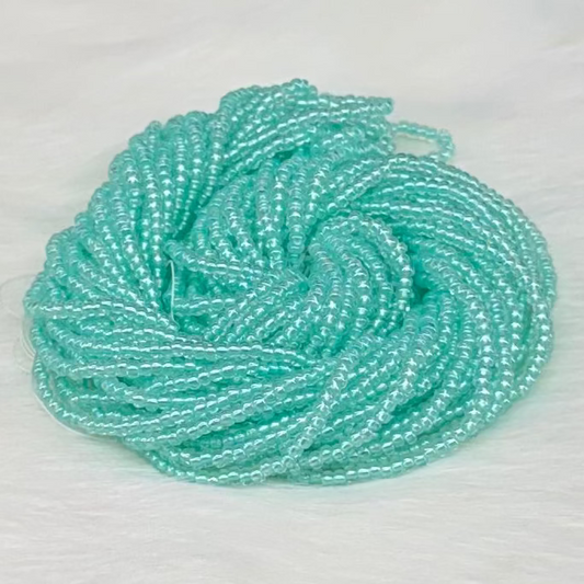 10/0 Aqua Pastel Pearl Lined Preciosa Seed Beads *Hank #10SB662-LP 10/0 Preciosa Seed Beads
