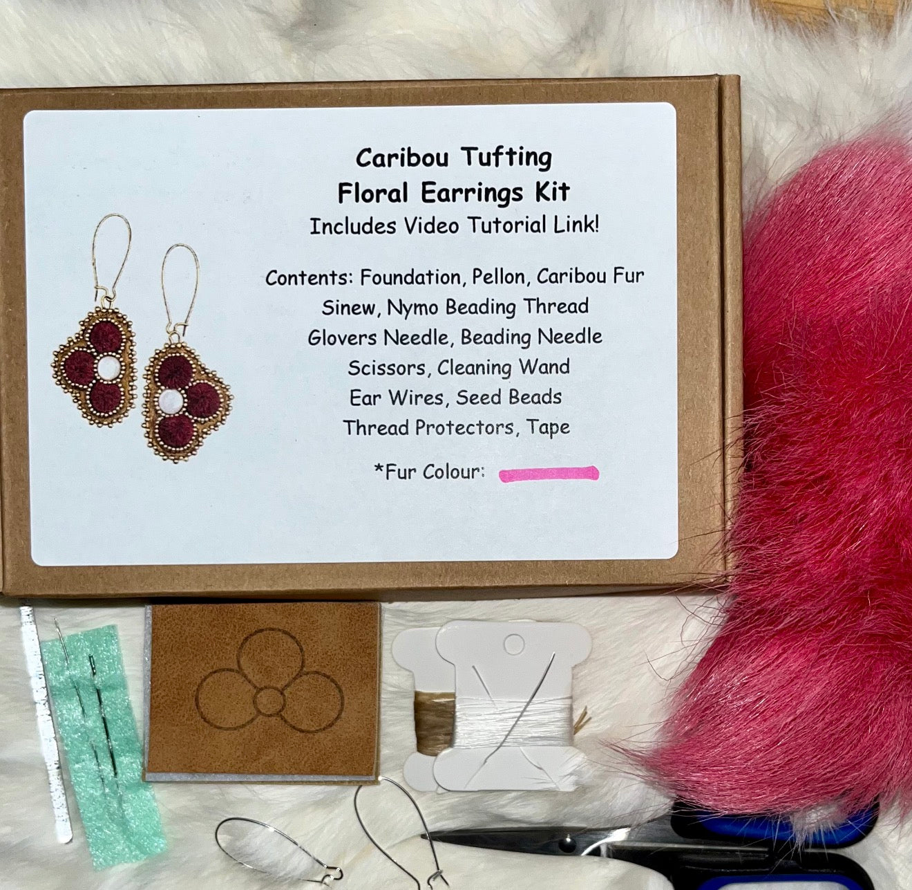 Learn to Tuft Caribou Beading Starter Kit, Promotions Sundaylace Creations & Bling