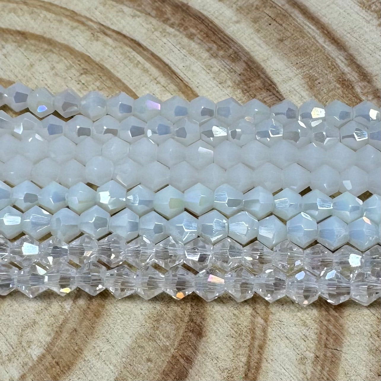 “Married” 4 - 4mm Bicone Promotions Set Sundaylace Creations & Bling