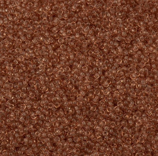 11/0 Brown Solgel Dyed Crystal Transparent, Preciosa Seed Bead (22g) 11/0 Preciosa Seed Beads