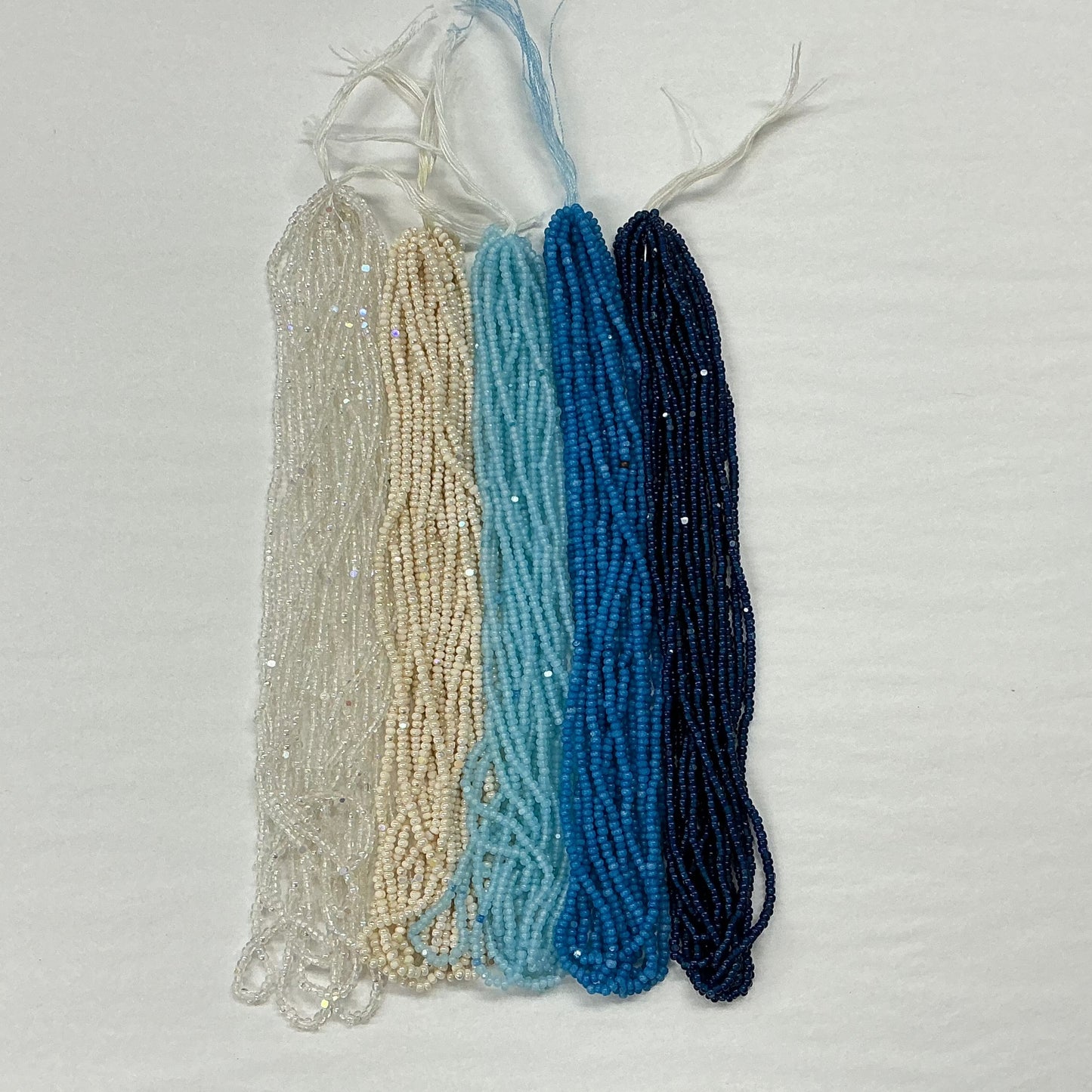 "Frosted Snowflake" 5 x 10g 11/0 Charlotte Bead Set, Promotions India Sheen Charlotte Cut Seedbeads