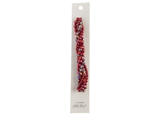 Crystal Lane Rondelle/Pearl MIX DIY Twisted Bead Strands - Red Dahlia Crystal Lane Rondelle