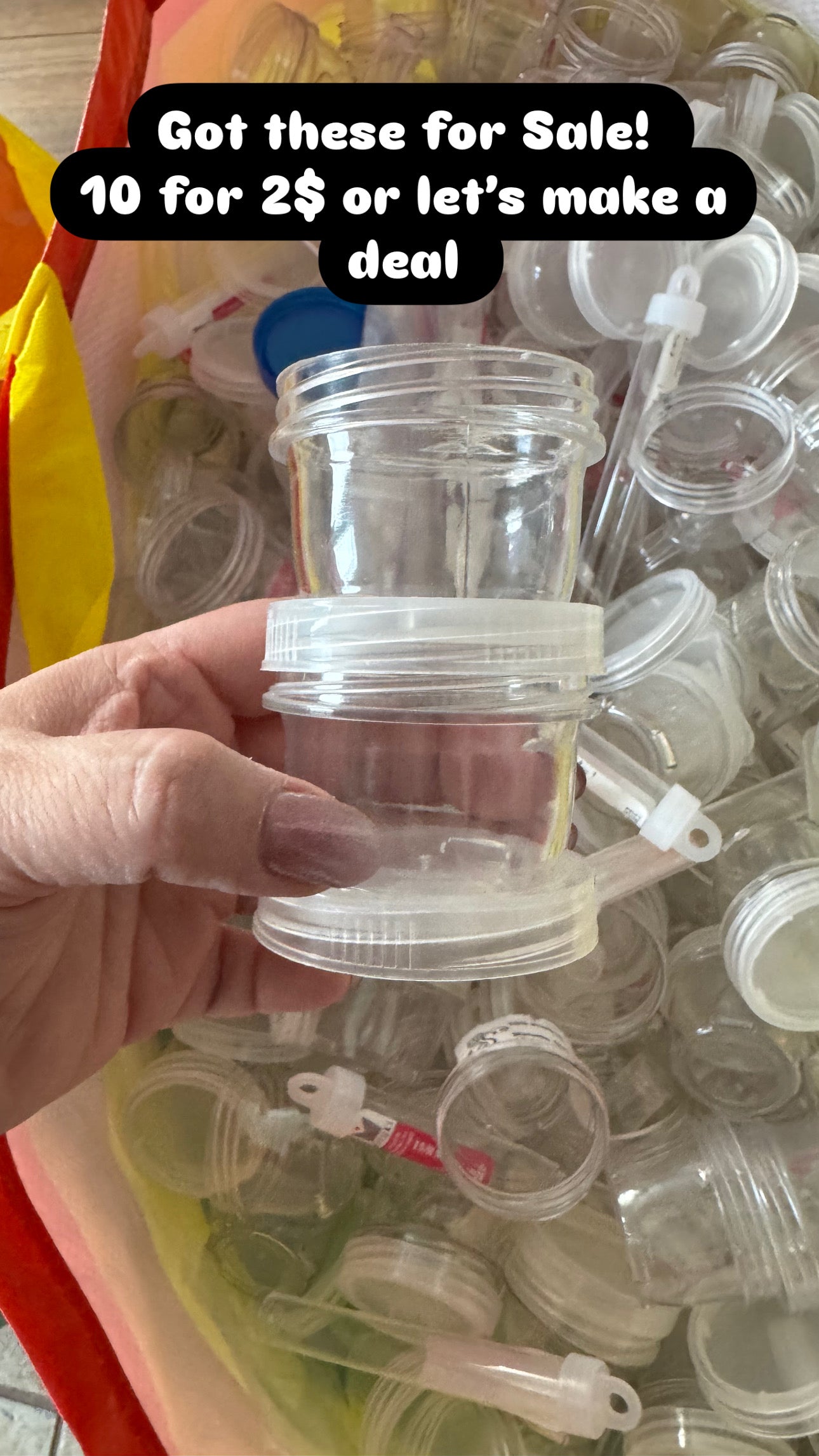 10 x 30g Clear Stackable Storage Containers