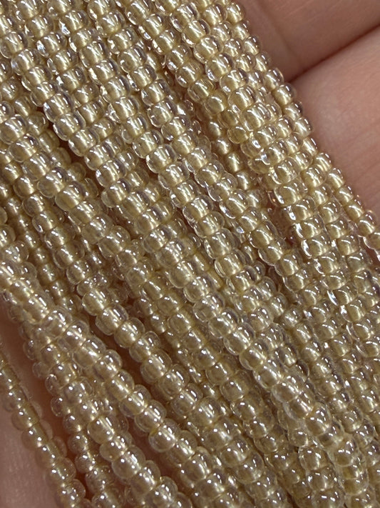 10/0 Golden Beige Luster Solgel, Preciosa Seed Beads *Hank 10/0 Preciosa Seed Beads