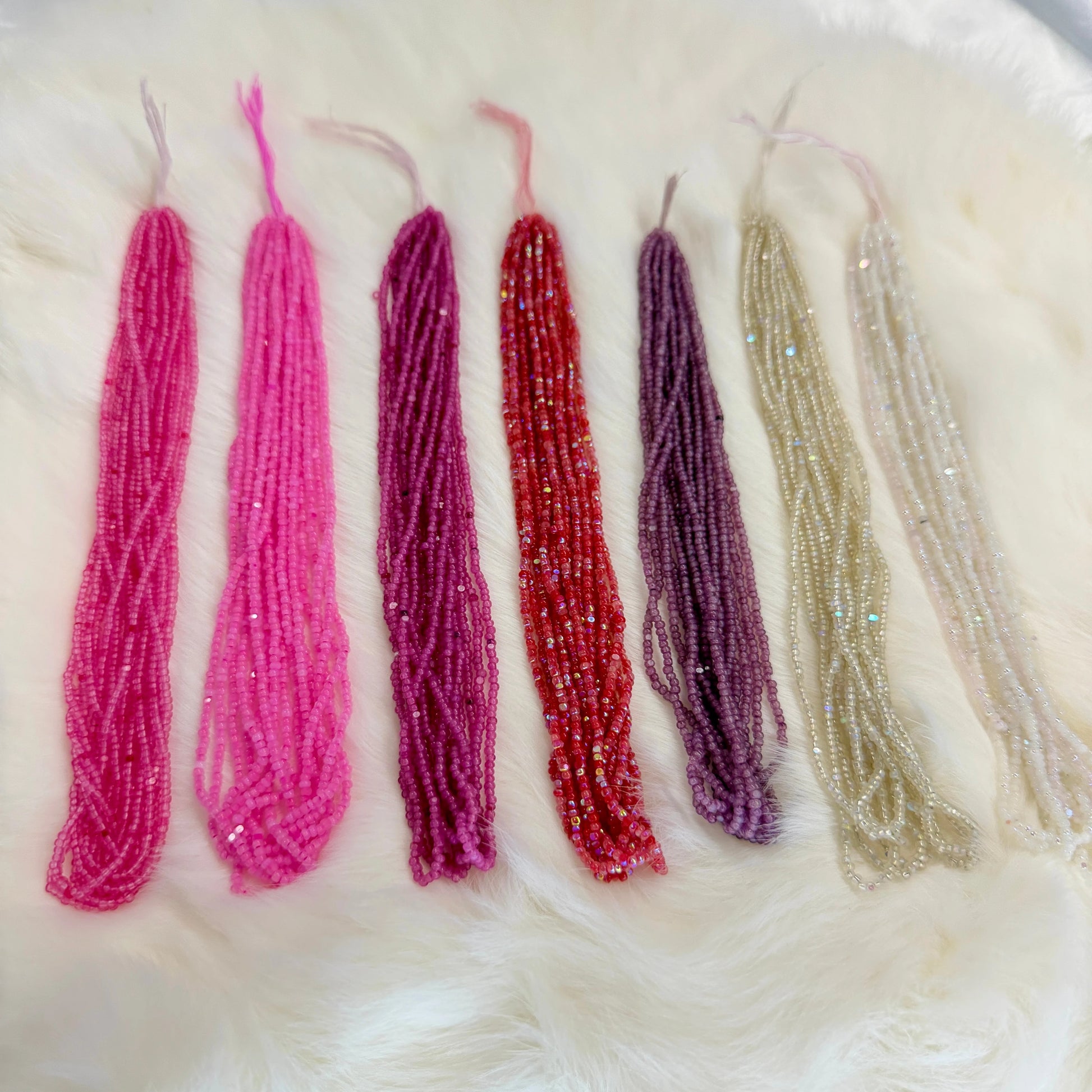 “Just A Girl” 7 x 11/0 Charlotte Cut Seed Beads (10g) Bundle, Promotions Sundaylace Creations & Bling