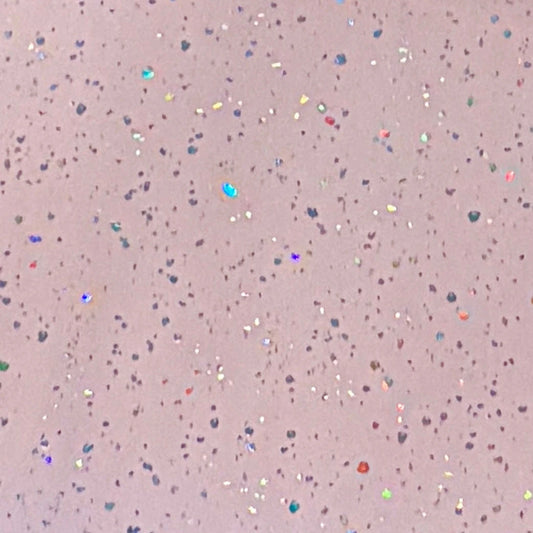 20*30cm Holographic Foil Dots on Matte Pink Leatherette, Leatherette Sheet Leatherette