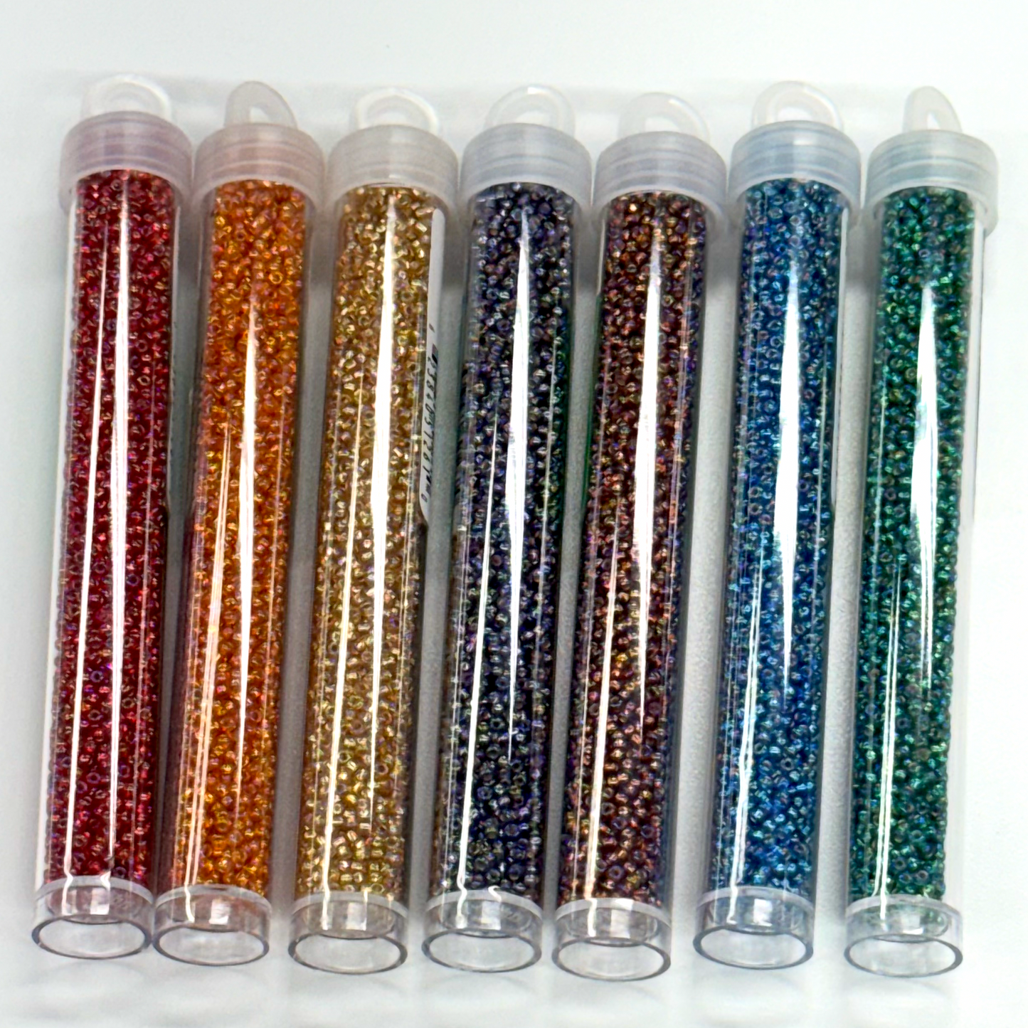 "Rich Jewel Tone" 11/0 Miyuki AB Seed Bead Set. 7x 22g, Promotions