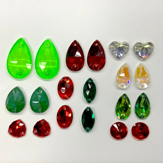 “Christmas Bells” Fancy Glass Promotions Bundle Sundaylace Creations & Bling