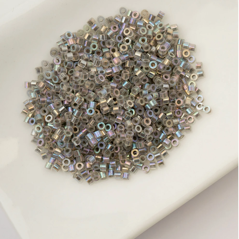 Cylin Bead 11/0 25g Bag Glow in Dark AB - Grey (dark Glow) Cylin Bead 11/0