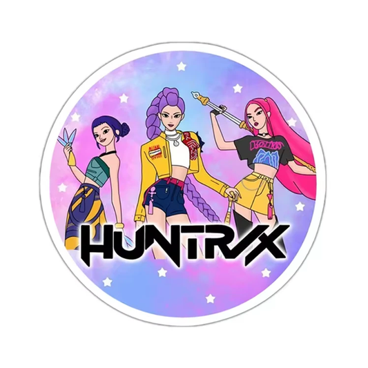 32mm Huntrix Girls Kpop Demon Acrylic, Glue on, Resin Gem (Sold In Pair) Resin Gems