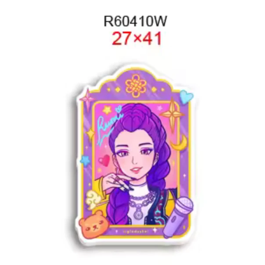 27*41mm Rumi Kpop Demon Hunter Acrylic, Glue on, Resin Gem (Sold In Pair) Resin Gems