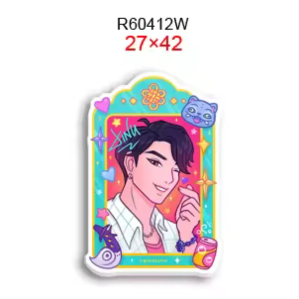 27*41mm Jinu Kpop Demon Hunter Acrylic, Glue on, Resin Gem (Sold In Pair) Resin Gems