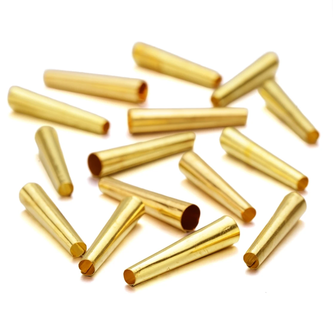 35mm (1.25") Brass Cone 100pcs, Earring Findings, Basics Cone