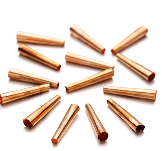 35mm (1.25") Copper Cone 100pcs, Earring Findings, Basics Cone