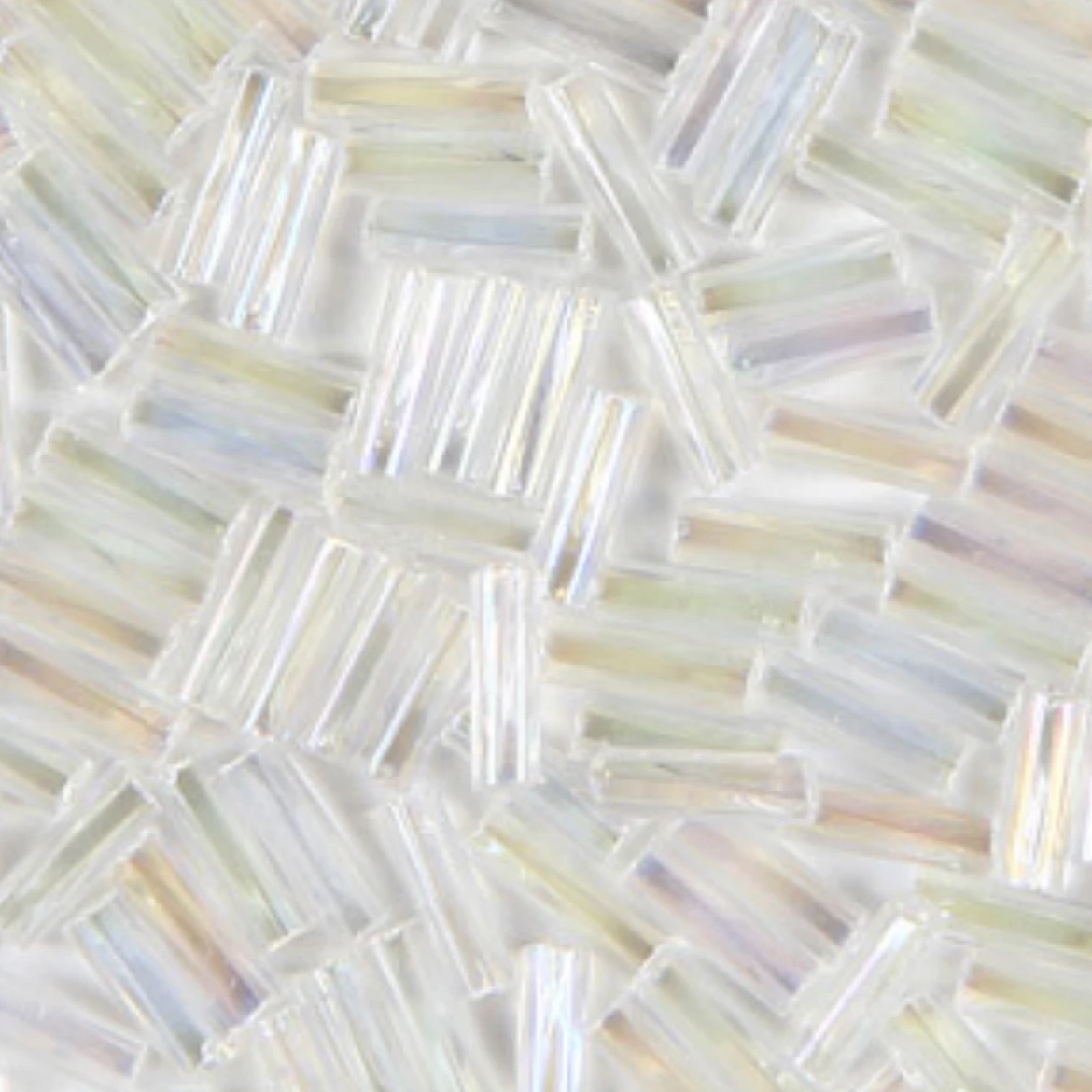 Czech Bugles #3- Iris Crystal AB 20g Sundaylace Creations & Bling