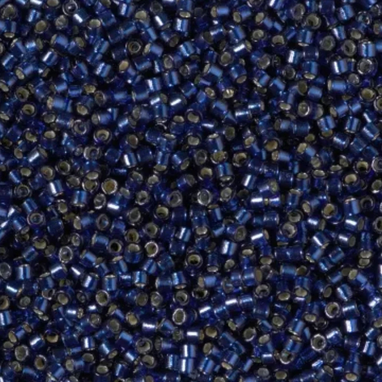 Delica 11/0 RD Duracoat Silver-lined Navy (2191v) Miyuki Delica Beads