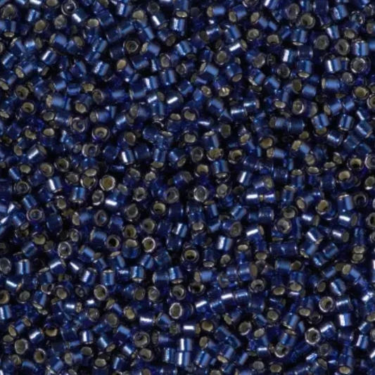Delica 11/0 RD Duracoat Silver-lined Navy (2191v) Miyuki Delica Beads