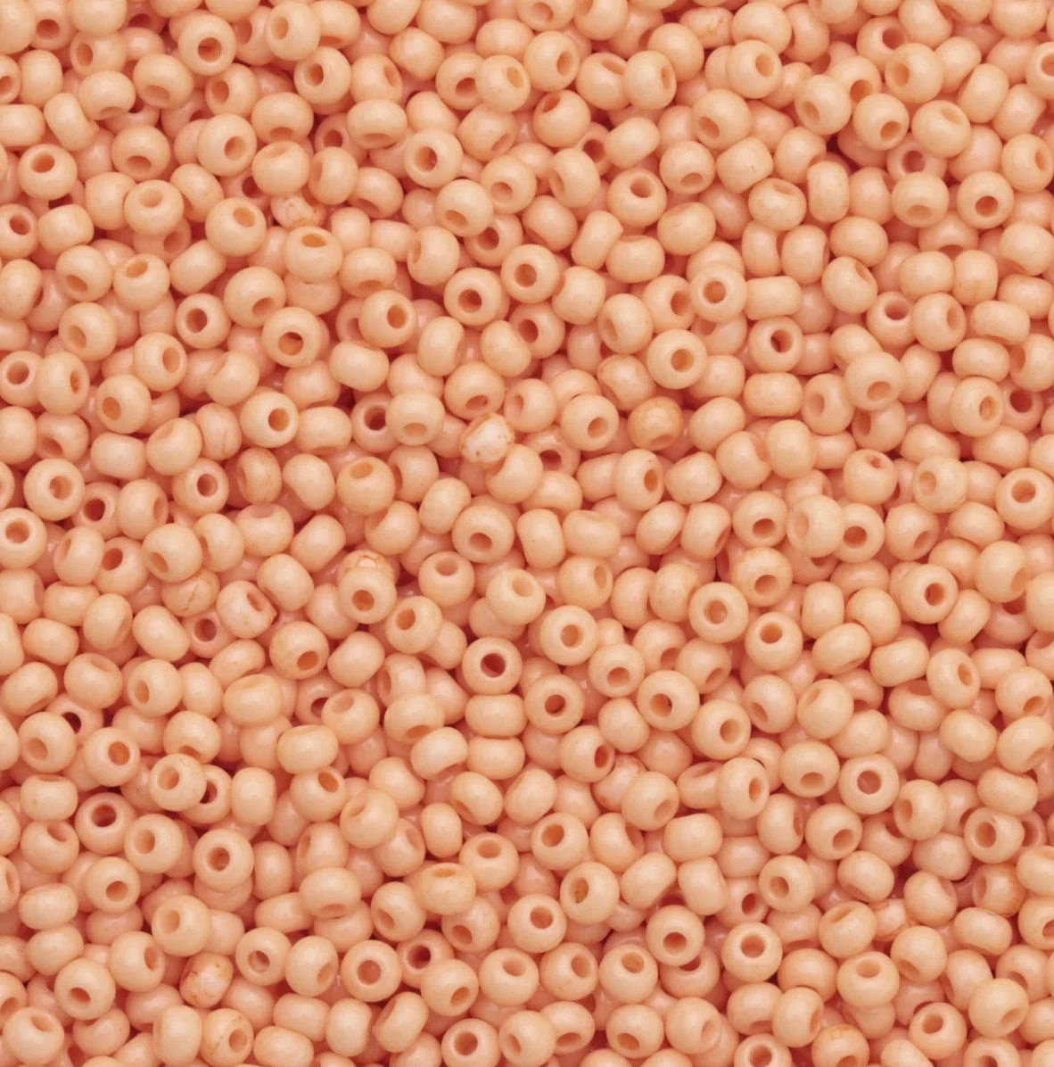 10/0 Soft Orange Solgel Opaque, Preciosa Seed Beads 22g 10/0 Preciosa Seed Beads