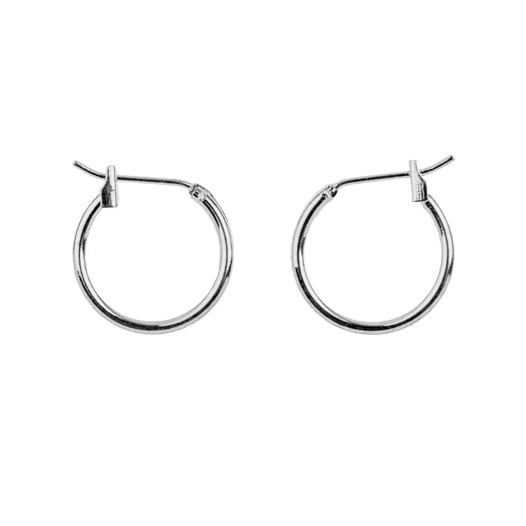 Must Have Findings - Huggie Hoop (Hoop) 16mm Silver 8pcs Must Have Findings