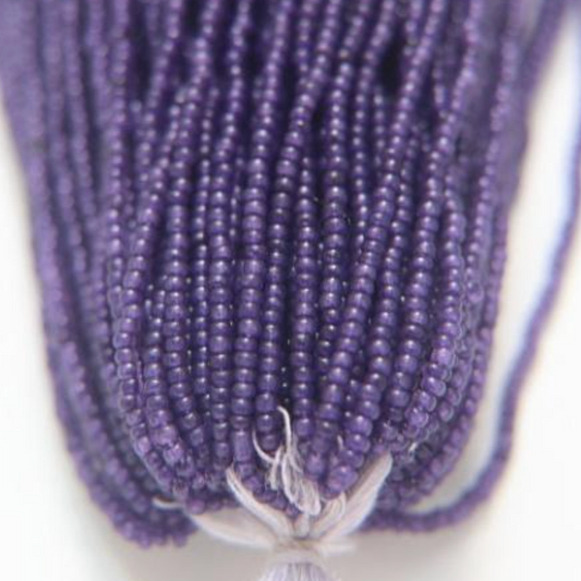 13/0 Charlotte Cut Czech Seed Bead - PURPLE VELVET 10g India Sheen Charlotte Cut Seedbeads