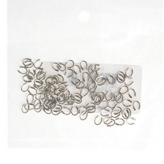 4*4mm Wire Guardian Rhodium, 100pcs, John Bead Basics