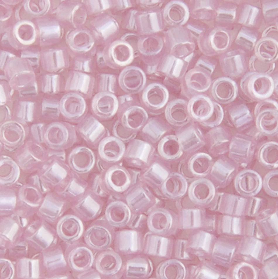 Delica 11/0 RD Pale Rose Transparent Luster (1472v) Miyuki Delica Beads