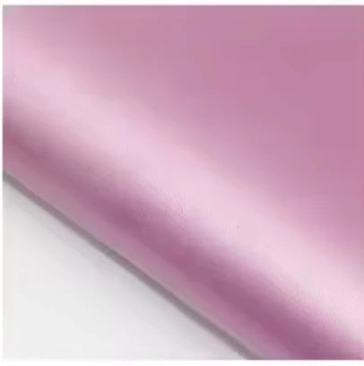 20*22cm Pink Pearlized Smooth Synthetic Leatherette Sheet Leatherette
