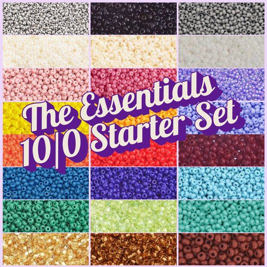 "The Essentials" 23 Bags of 10/0 Seedbeads (22g) Starter Beading Set, Promotions 10/0 Preciosa Seed Beads
