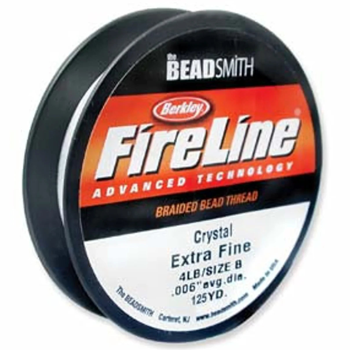 4lb Crystal Clear FireLine Braided Beading Thread- 125 yard stool, Basics Thread