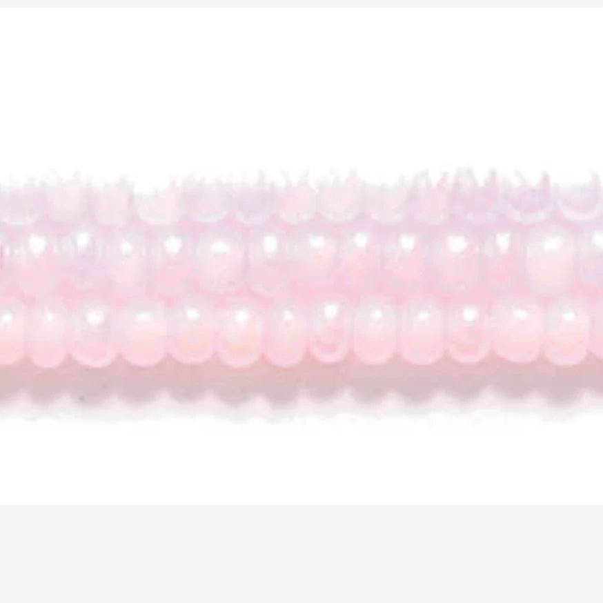 11/0 Light Pink Pearl AB Preciosa Seed Beads *Hank #11SB691 -AB 11/0 Preciosa Seed Beads