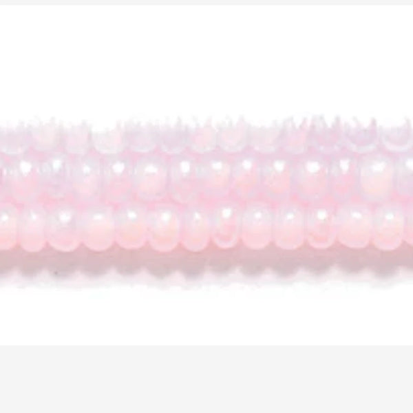 11/0 Light Pink Pearl AB Preciosa Seed Beads *Hank #11SB691 -AB 11/0 Preciosa Seed Beads